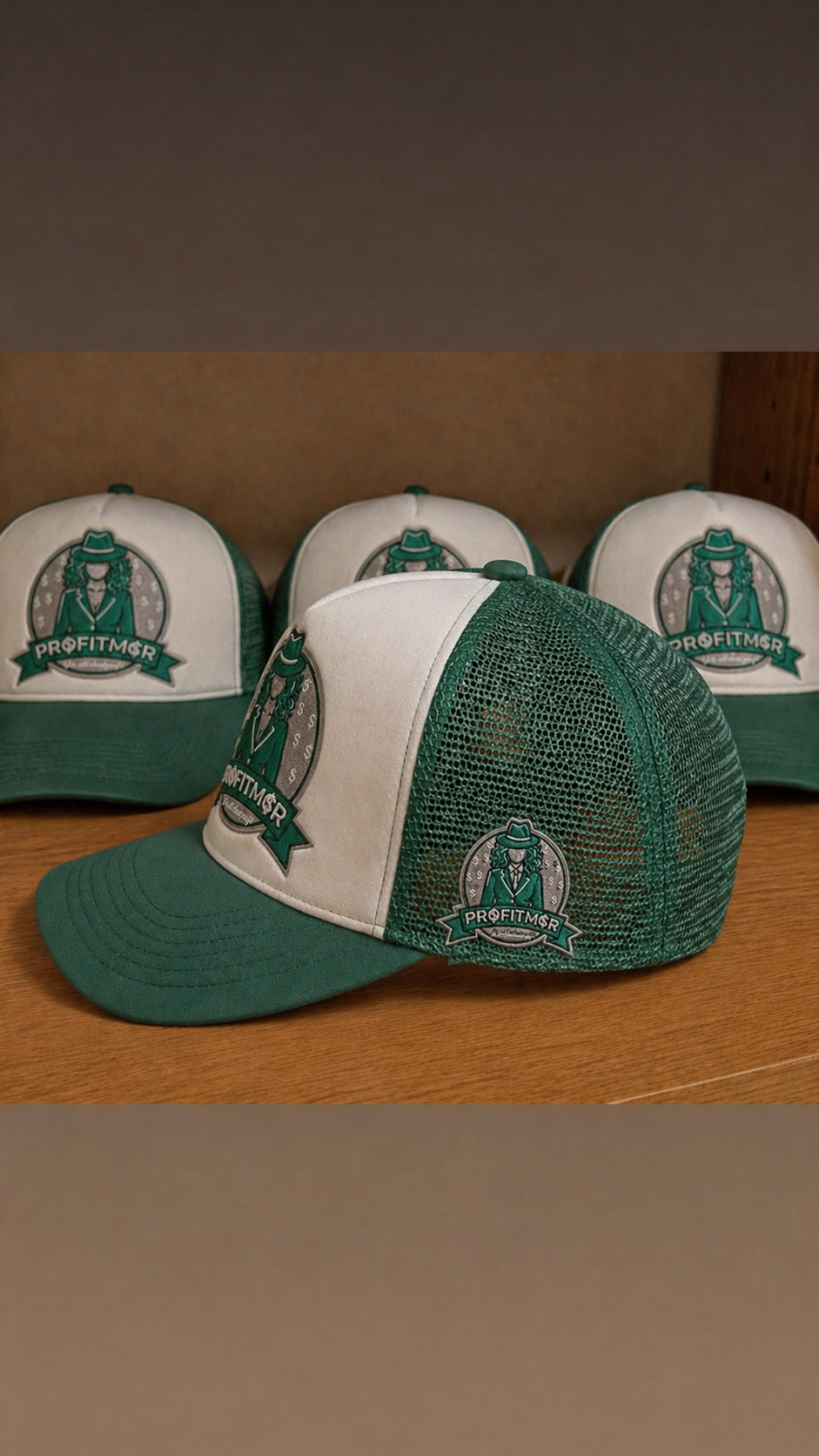 ProfitMCR Seafoam Green “Boss Lady” Embroidered Trucker Cap