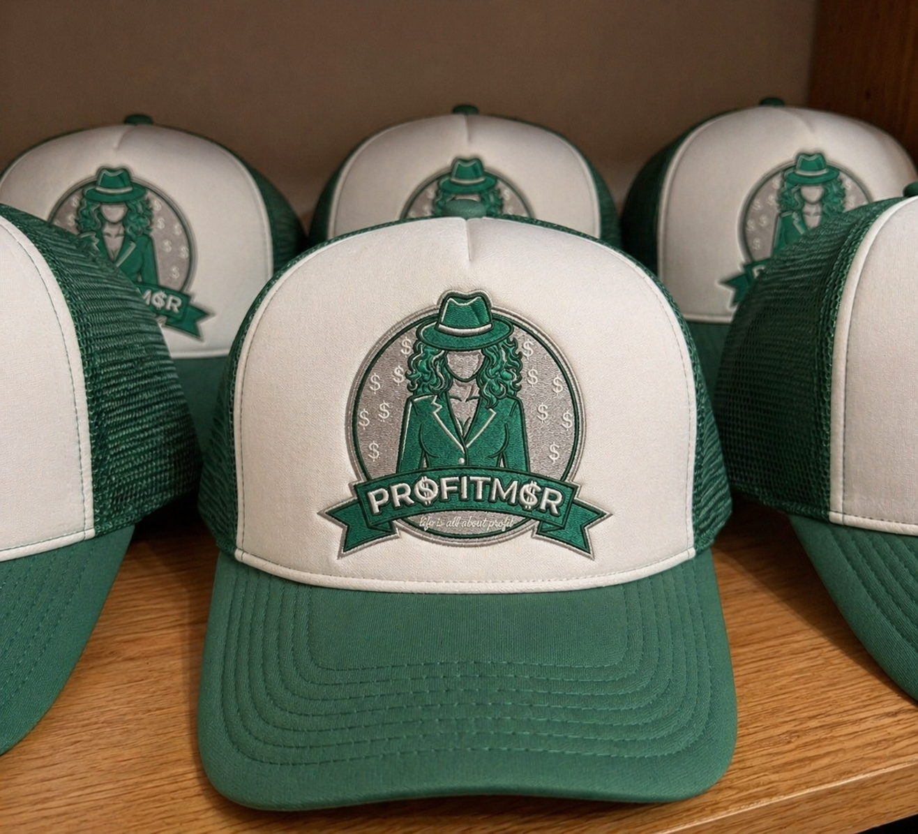 ProfitMCR Seafoam Green “Boss Lady” Embroidered Trucker Cap