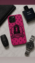ProfitMCR Hot Pink Embroidered “Boss Lady” Phone Case