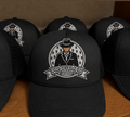 ProfitMcr Black Embroidered Trucker cap