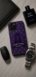 ProfitMCR Royal Purple Embroidered “Boss Lady” Phone Case