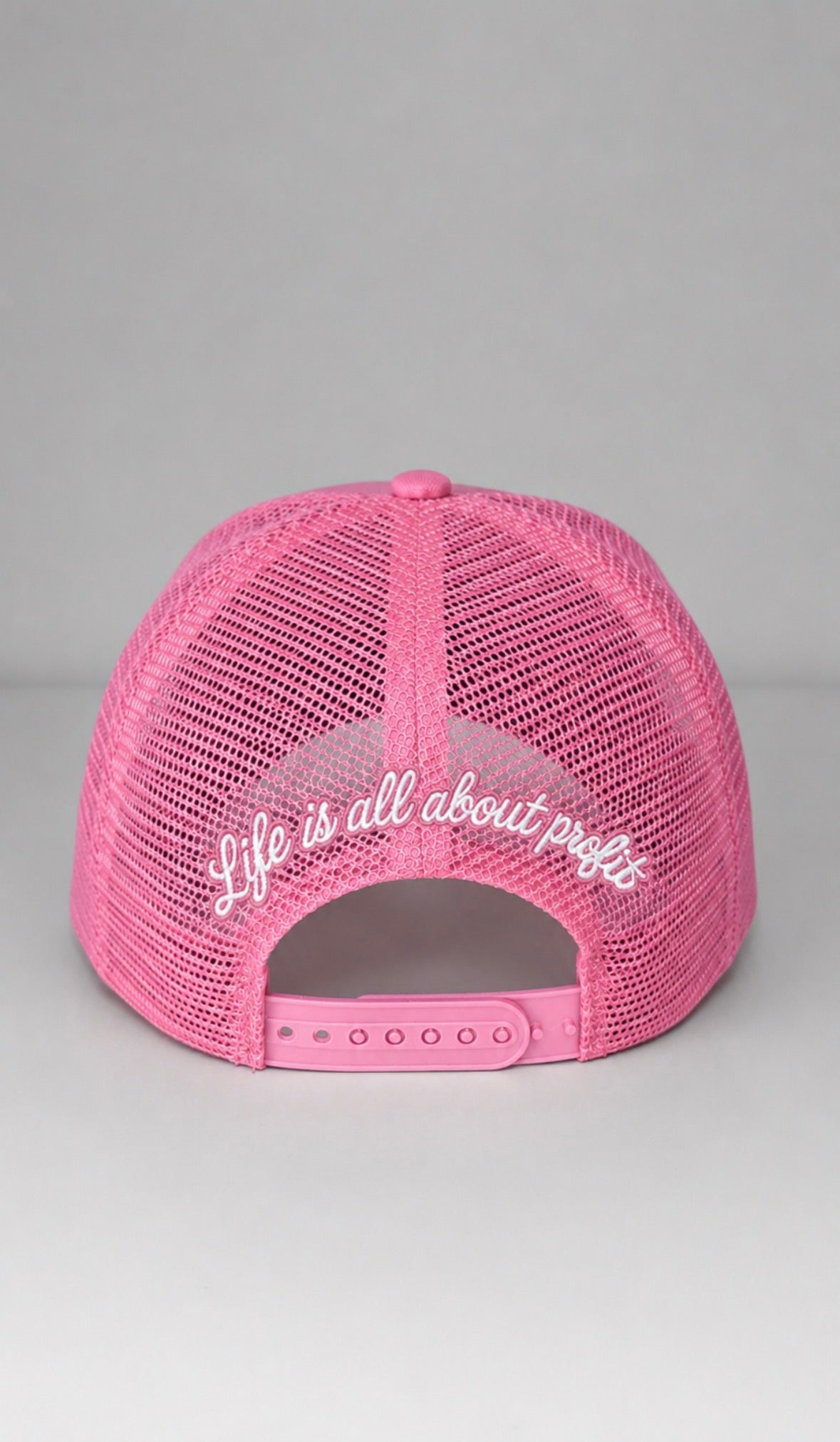 ProfitMCR Cotton Candy Pink Embroidered “Boss Lady”Trucker Cap